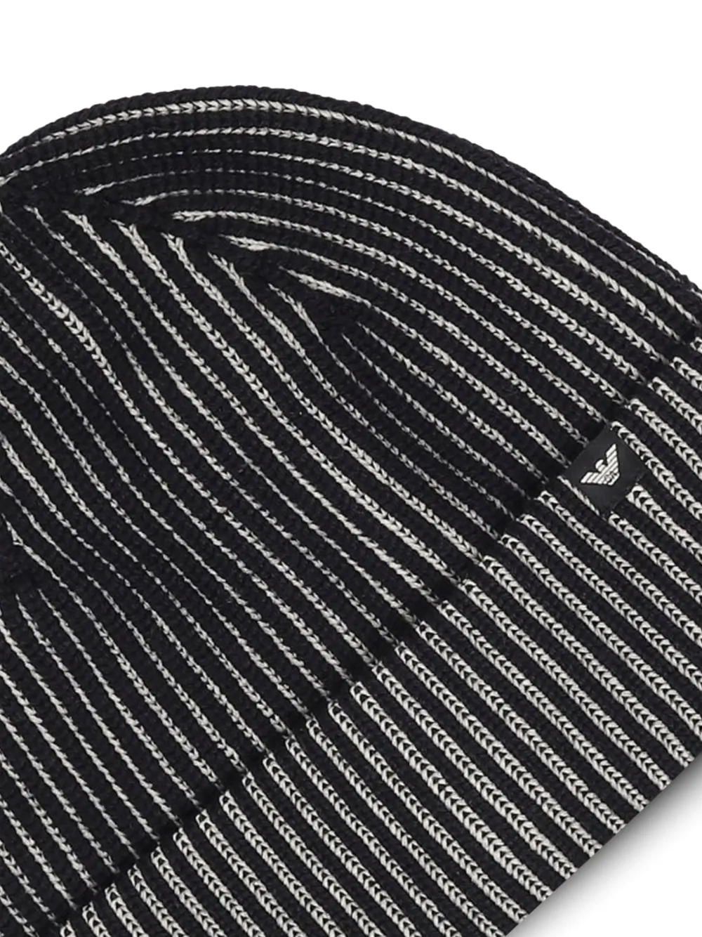 Emporio Armani ribbed beanie Blauw