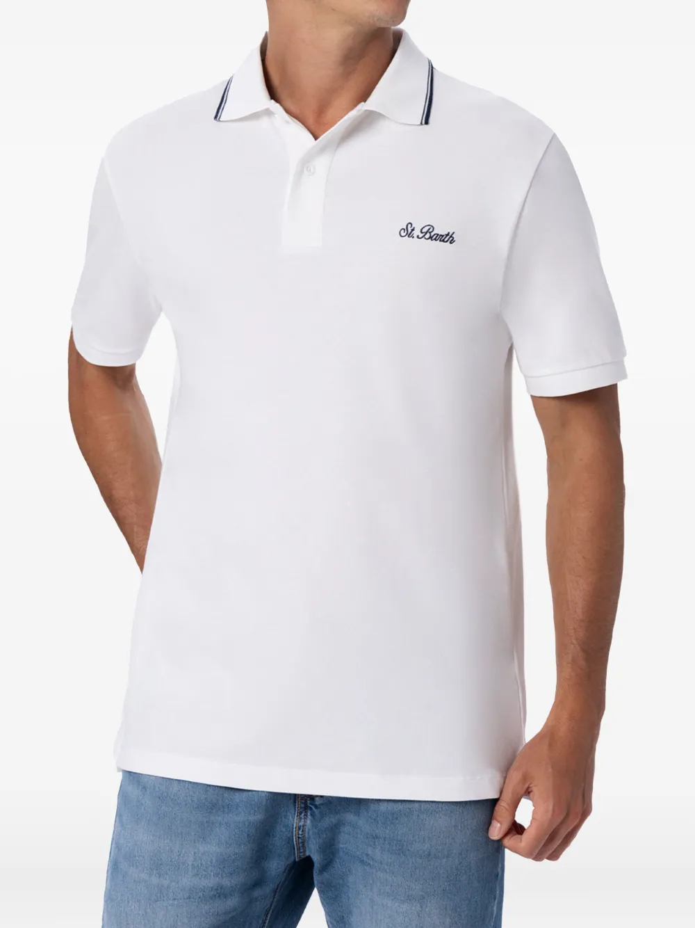 MC2 Saint Barth Beverly Hills poloshirt met kraag Wit