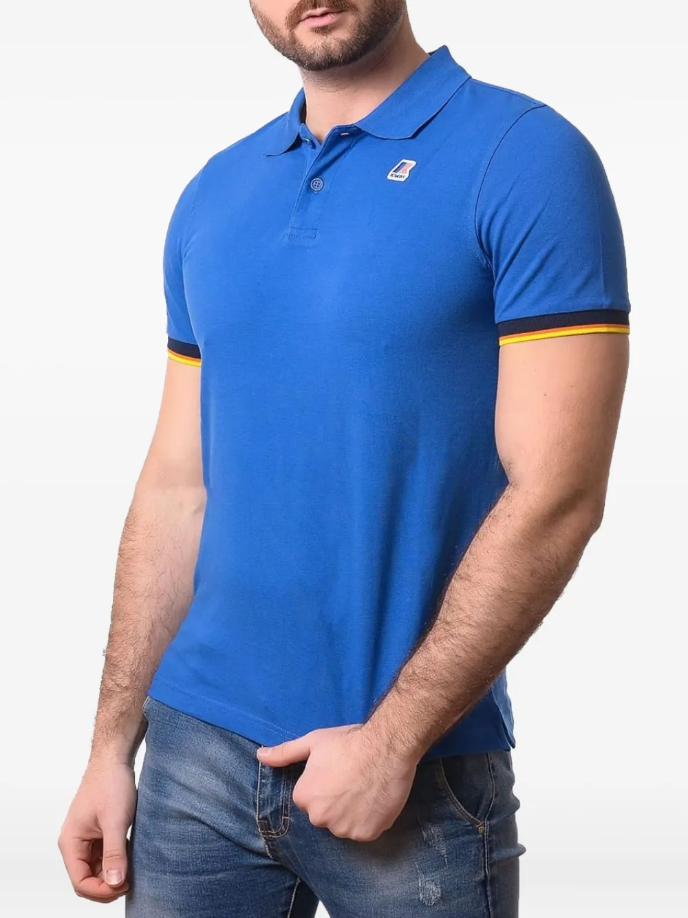 K-Way logo-detail polo shirt Blauw