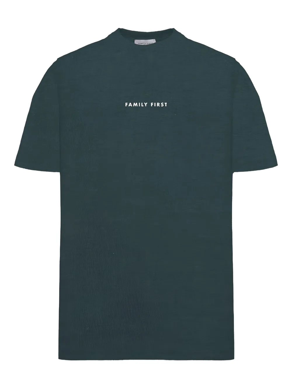 Family First cotton t-shirt | Green | Image 1
