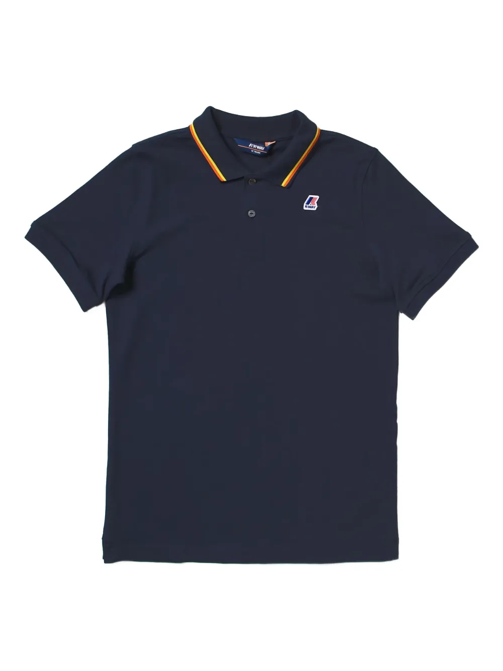 K-Way Jud poloshirt met gestreepte kraag Blauw