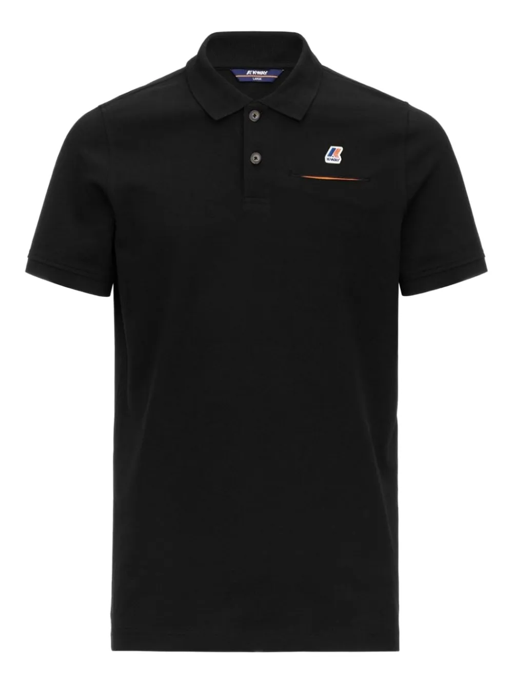 K-Way Briac poloshirt met zak Zwart