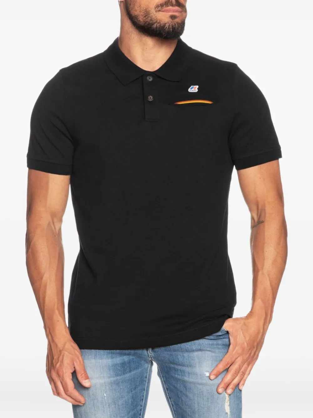 K-Way Briac pocket-detail polo shirt - Zwart