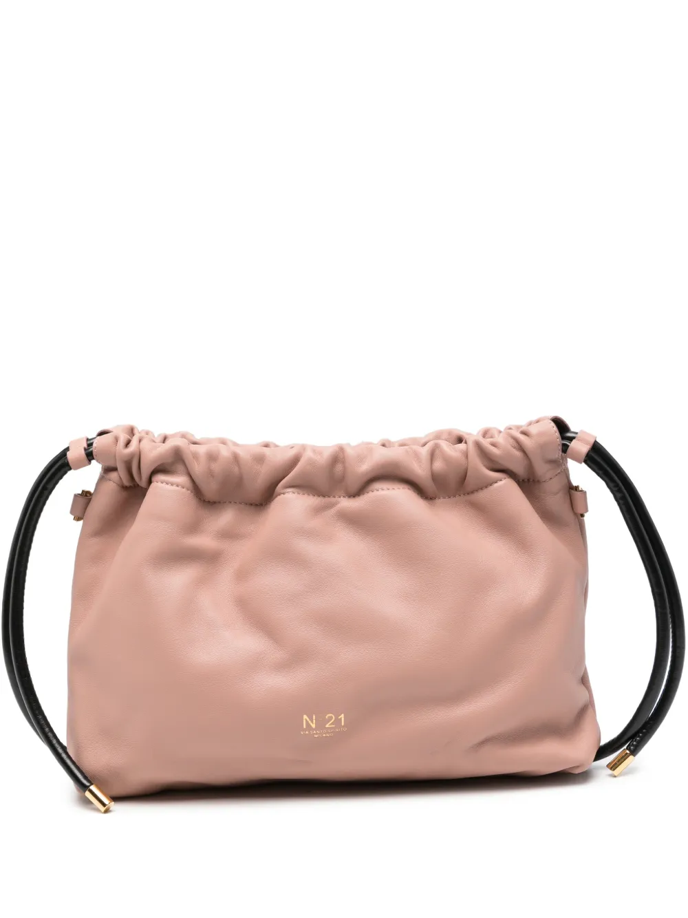 Nº21 Eva ruched leather shoulder bag - Rosa
