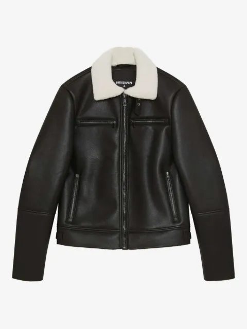 Patrizia Pepe shearling-collar jacket