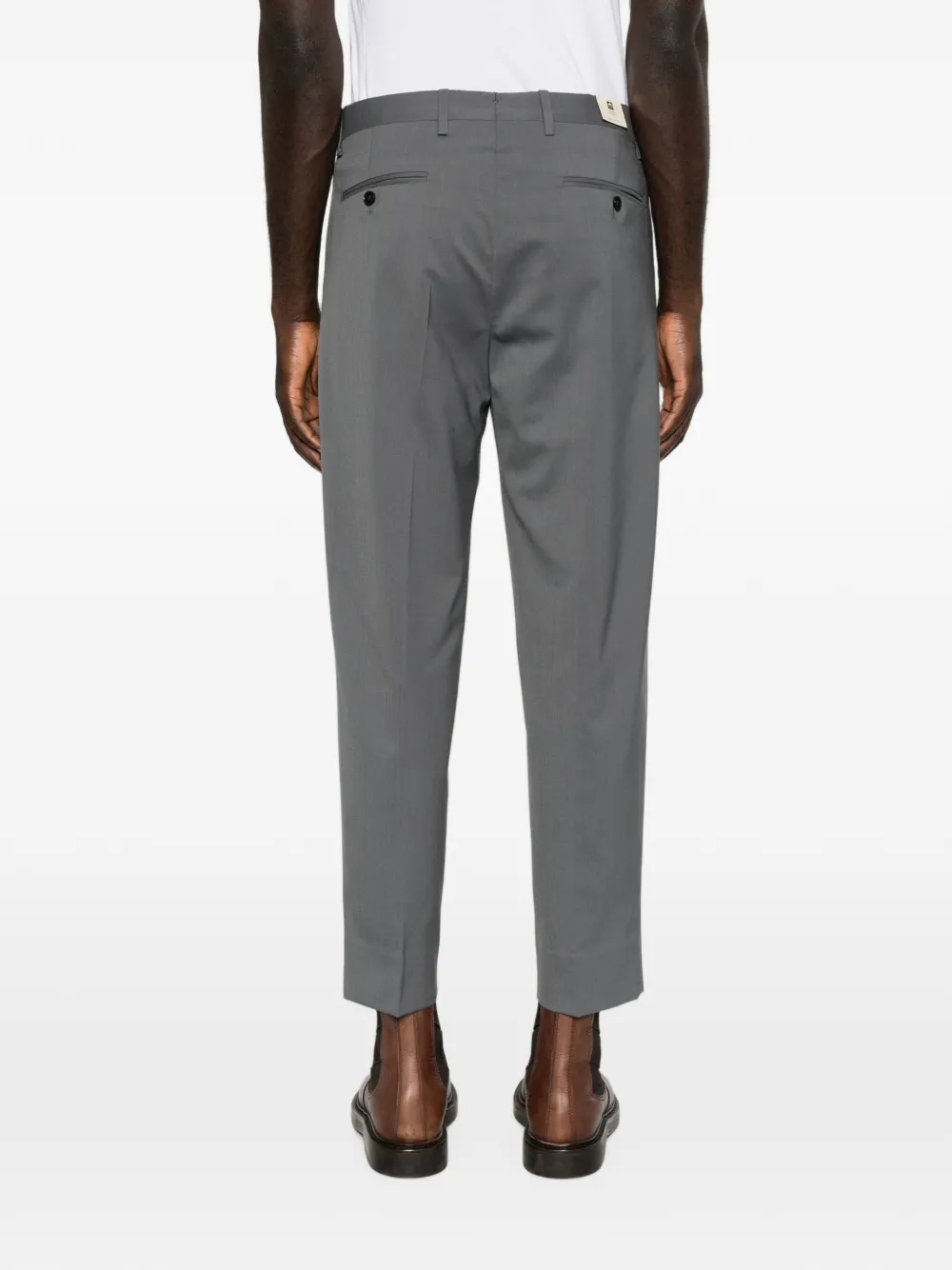 Briglia 1949 Cropped broek met plooien Grijs