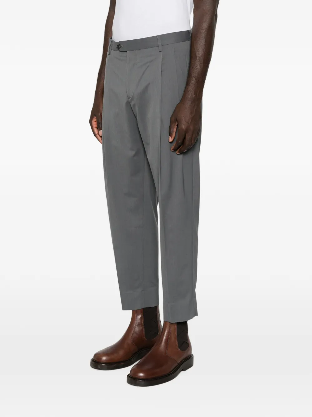Briglia 1949 Cropped broek met plooien Grijs
