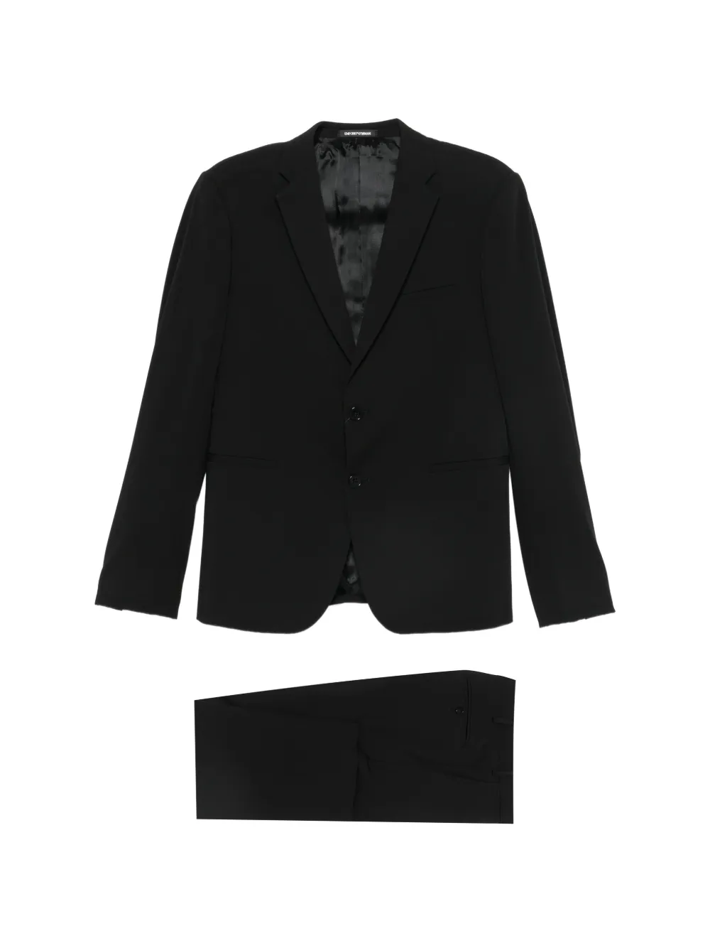Emporio Armani notch-lapel suit - Nero