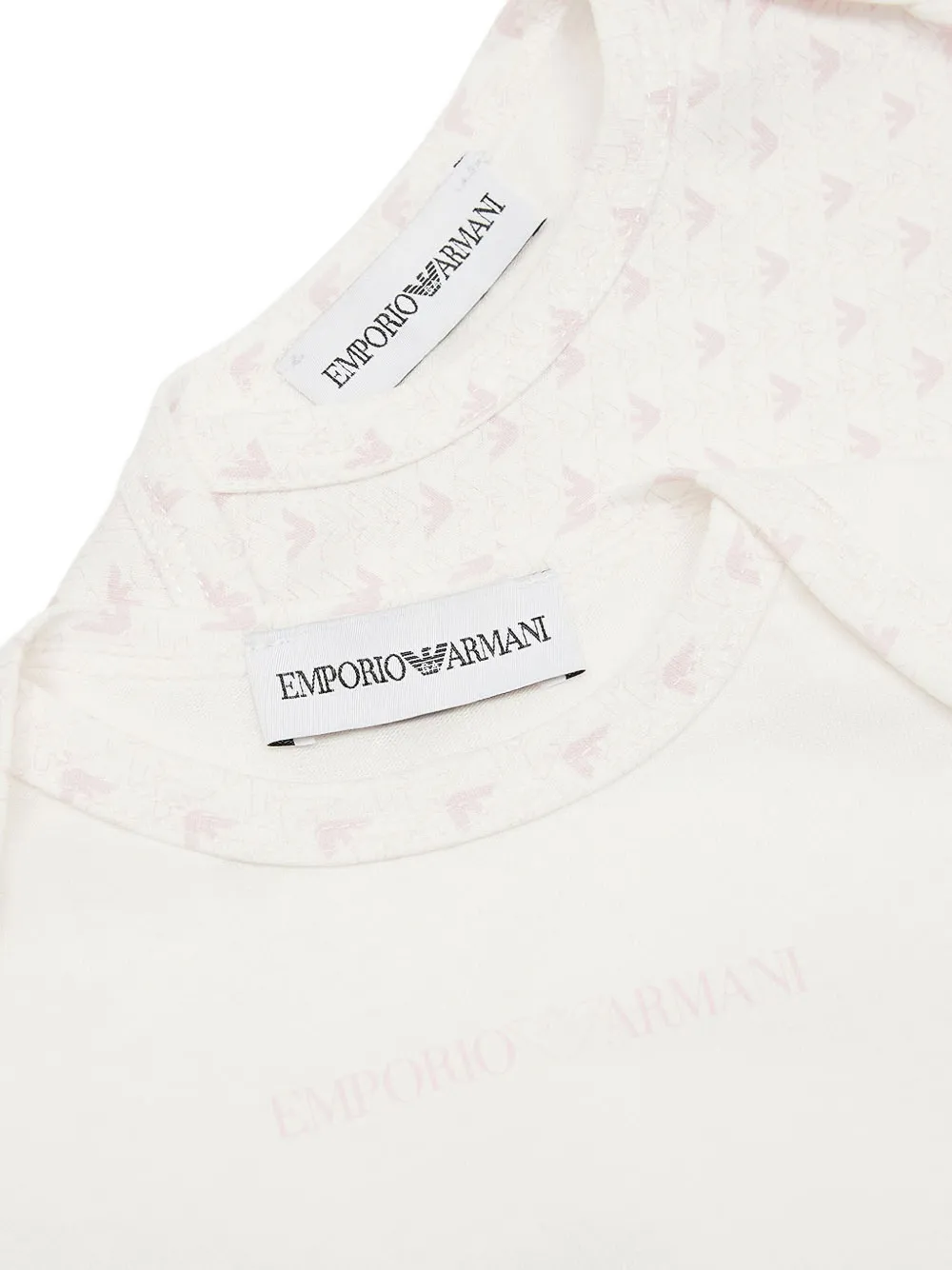 Emporio Armani Kids logo-print body (pack of two) Roze