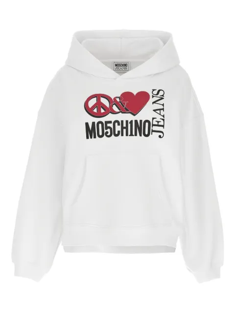 MOSCHINO JEANS logo-print hoodie