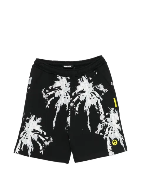 BARROW palm-print drawstring shorts
