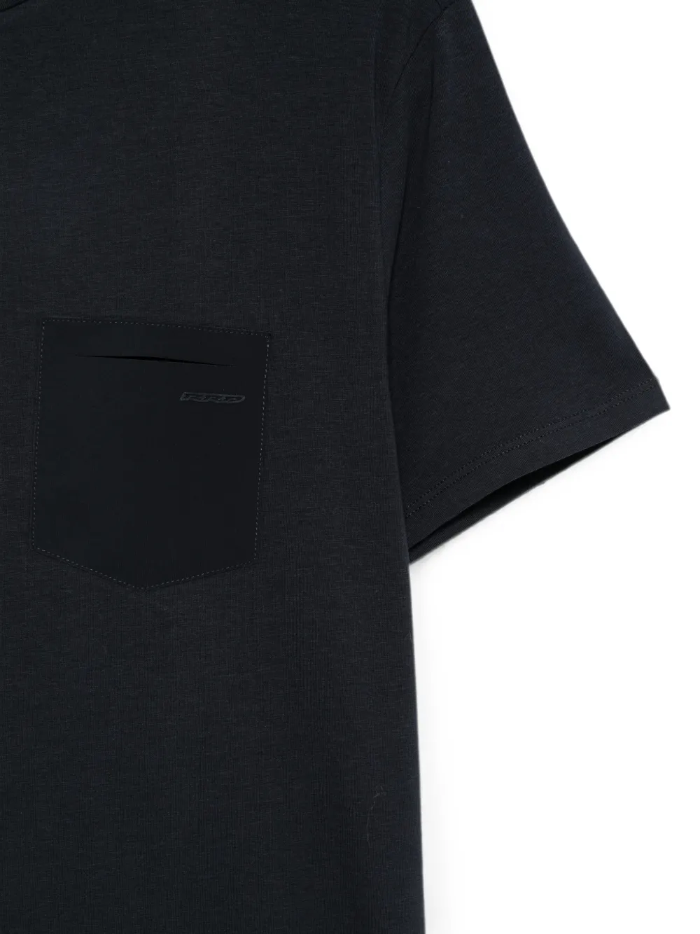 RRD Revo logo-patch chest-pocket T-shirt Blauw