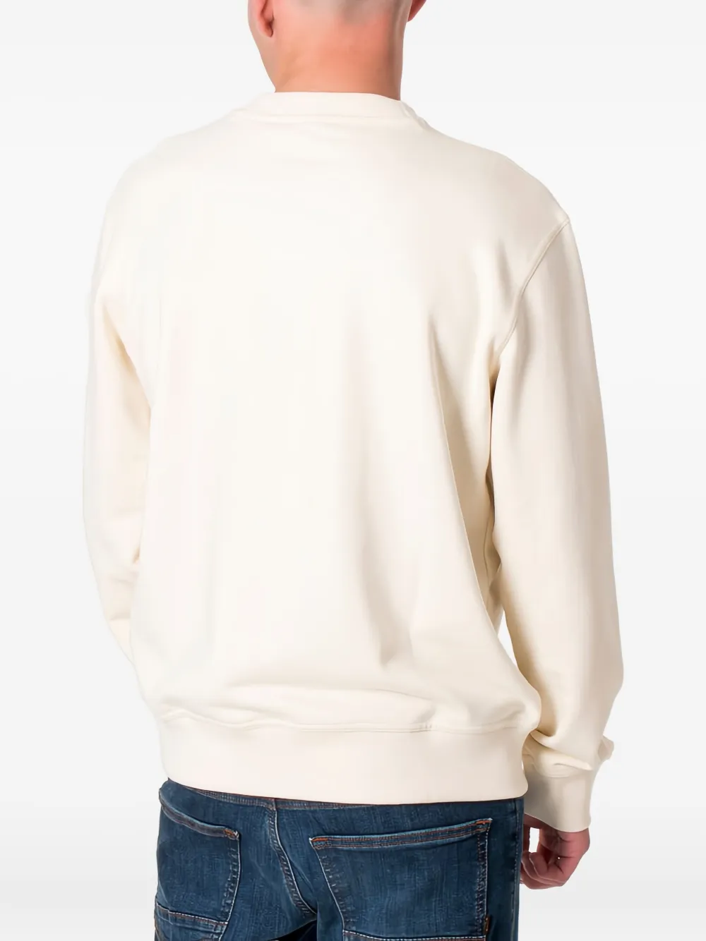 BOSS logo-print crew-neck sweatshirt - Beige