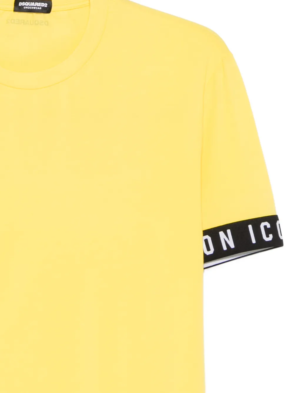 DSQUARED2 T-shirt met Icon-afwerking Geel