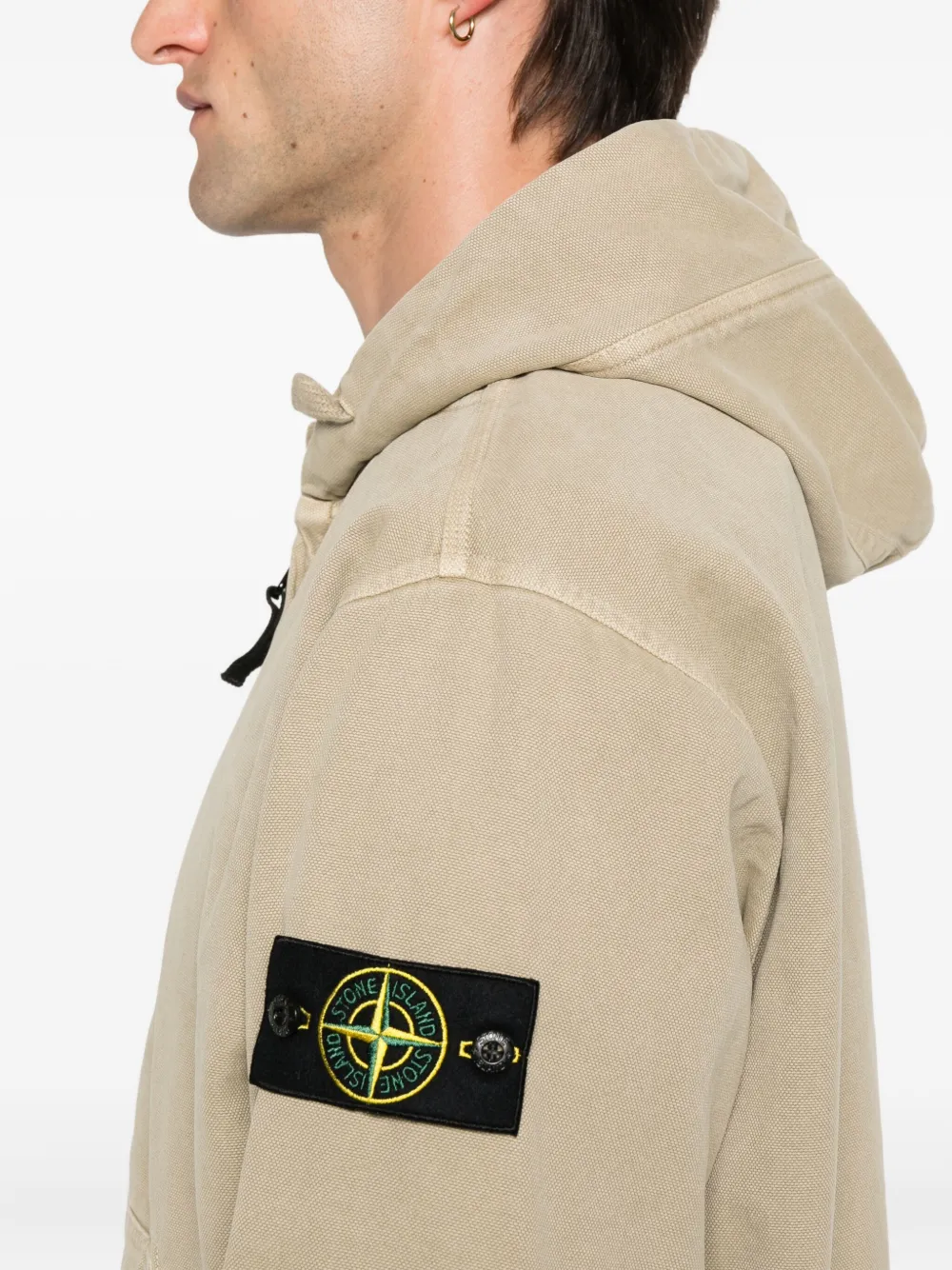 Stone Island Jack met capuchon Groen
