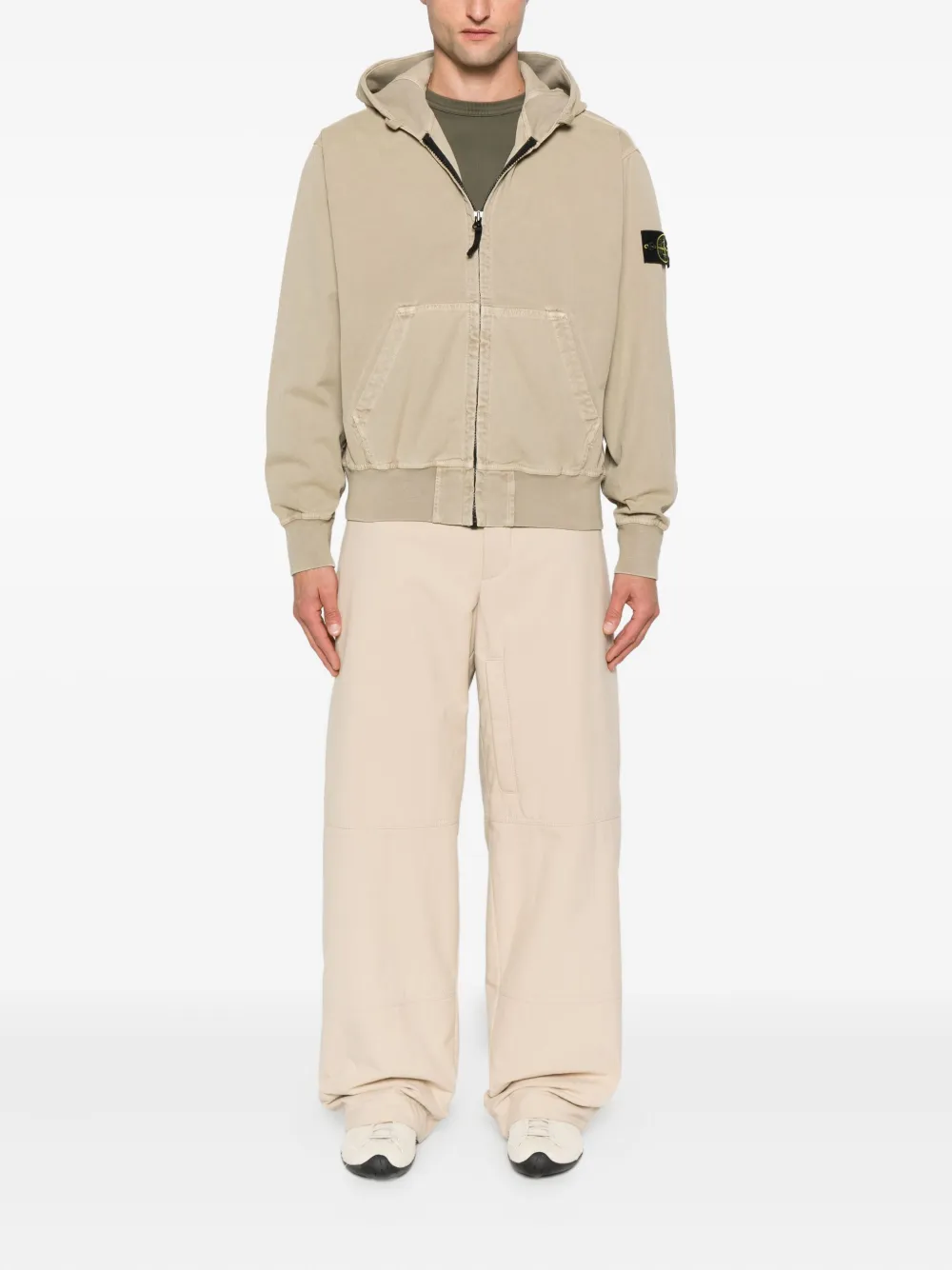 Stone Island Jack met capuchon Groen