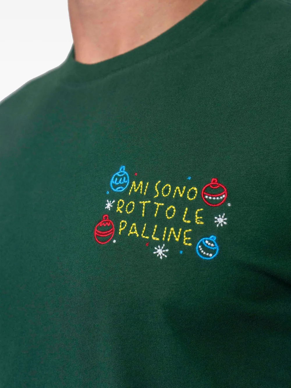 MC2 Saint Barth T-shirt met geborduurd detail Groen