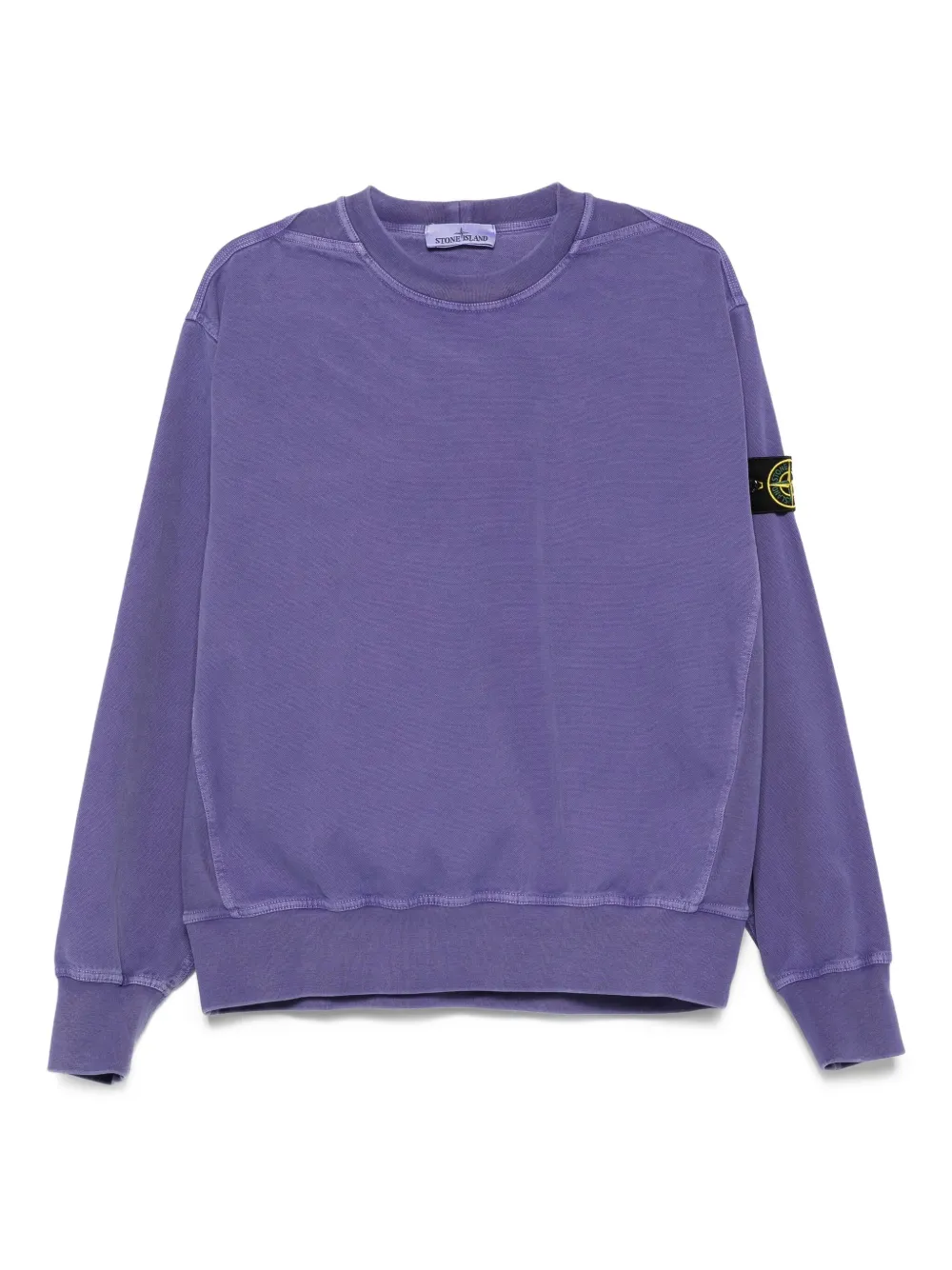 Stone Island Sweater met Compass-logopatch Paars