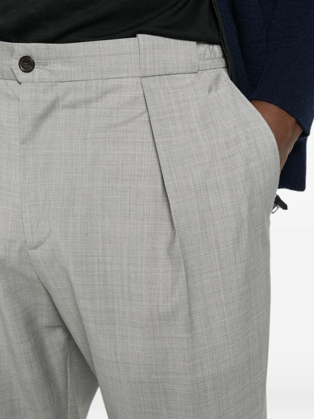 Briglia 1949 Geplooide pantalon Grijs
