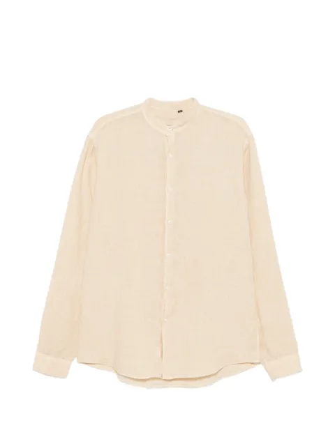 Costumein band-collar long-sleeve shirt