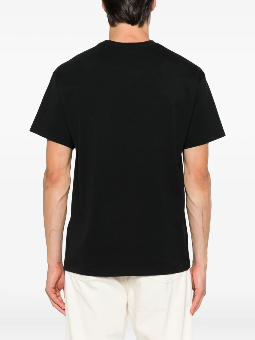 Givenchy logo-patch cotton T-shirt Zwart
