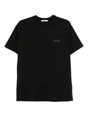 Moncler logo-collar T-shirt | Black | FARFETCH