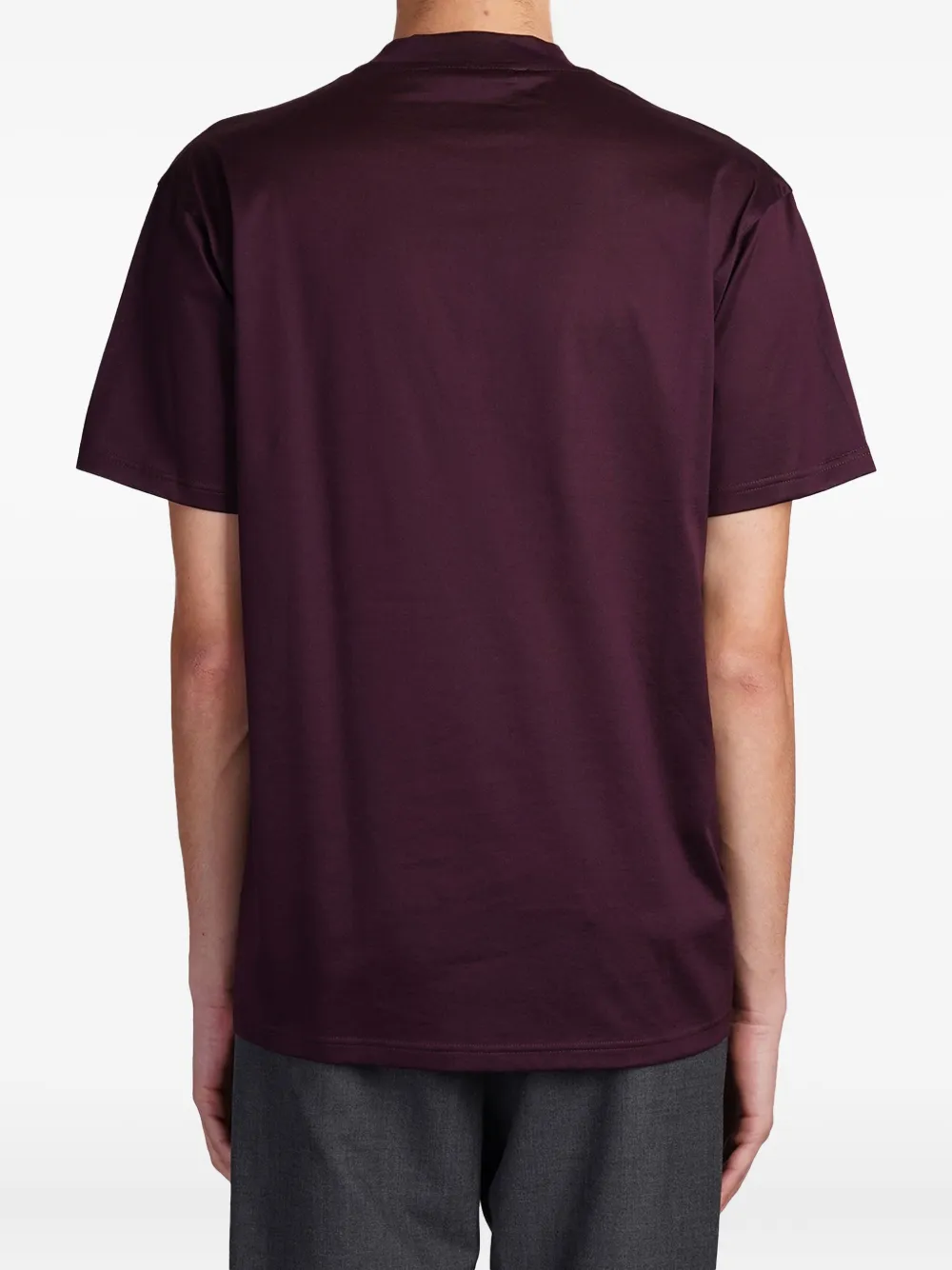 Low Brand embroidered-rose T-shirt Paars