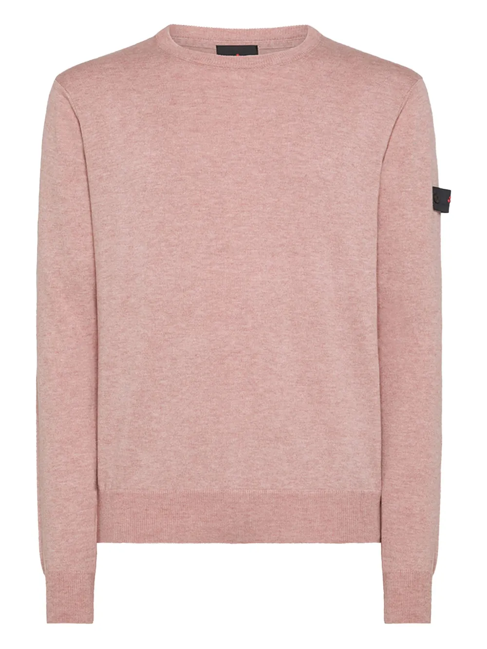 Peuterey logo-patch crew-neck sweater Roze