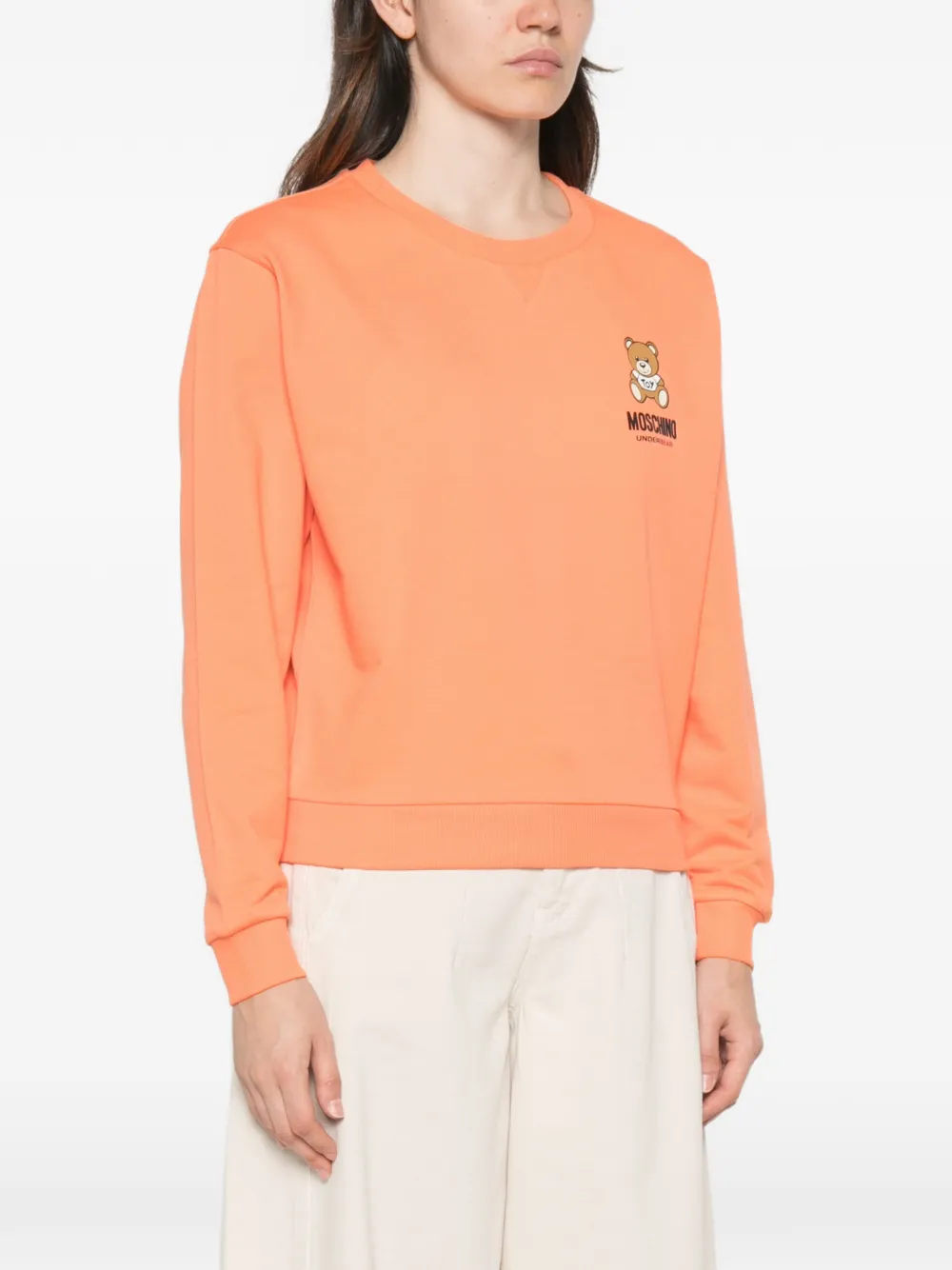 Moschino Sweater met teddybeerprint Oranje