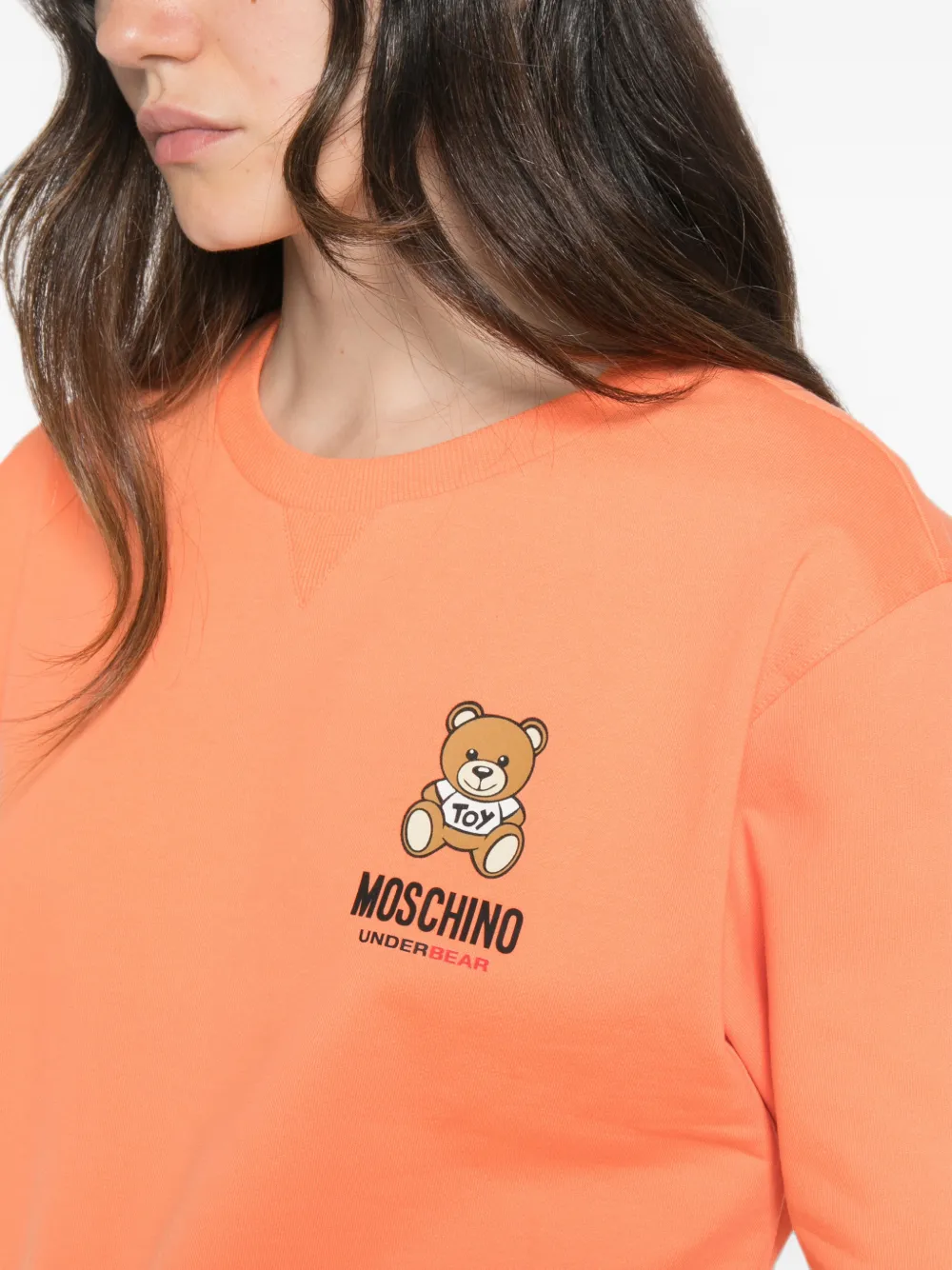 Moschino Sweater met teddybeerprint Oranje