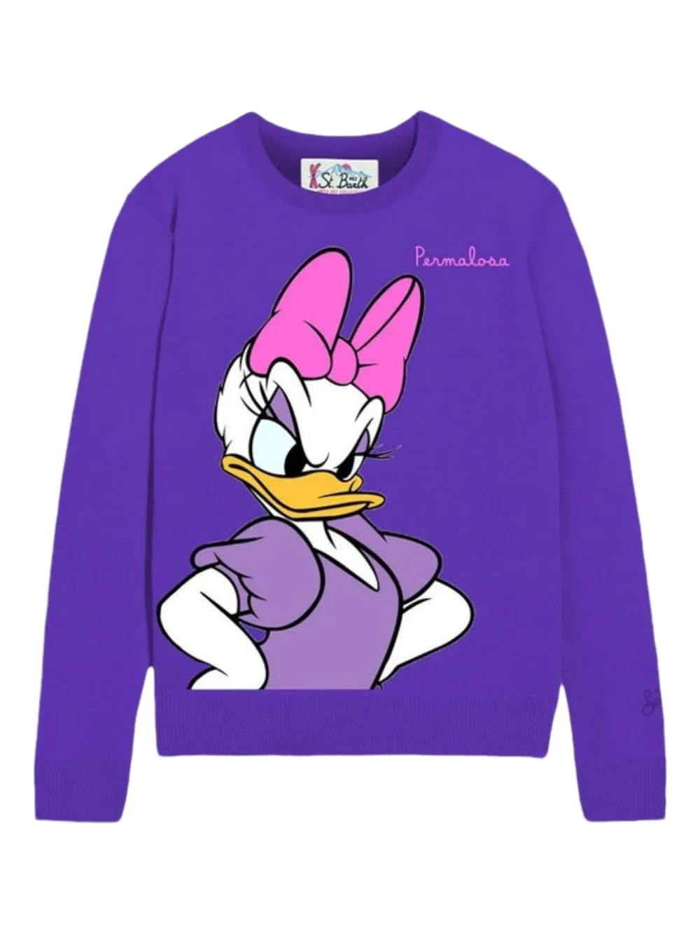 Mc2 Saint Barth New Queen Permalosa Sweater In Wool Blend In Purple