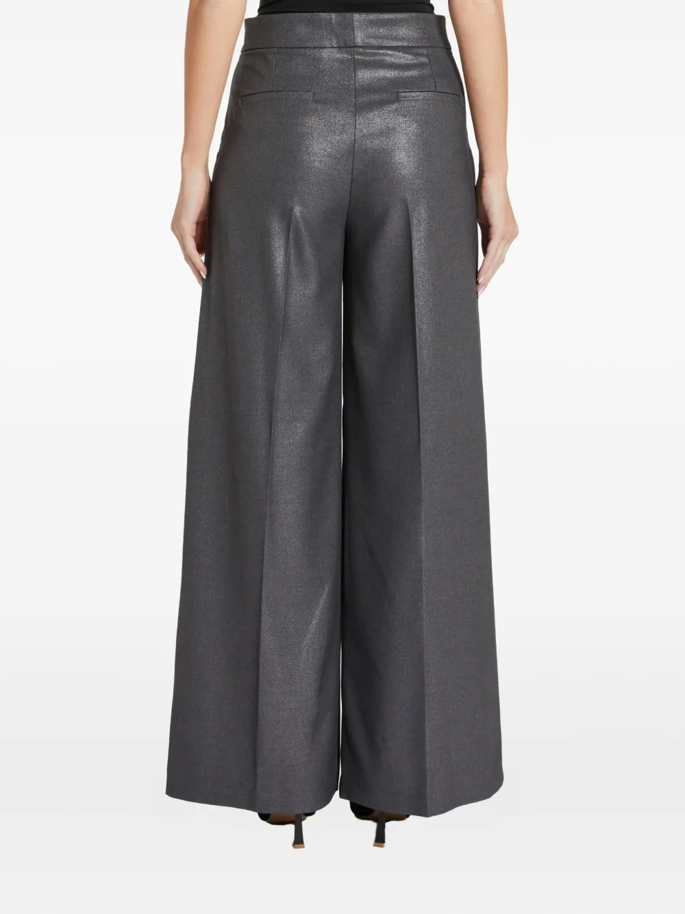 Pennyblack Metallic plooibroek - Grijs