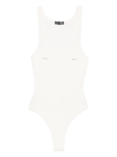 Mugler body con cuello redondo