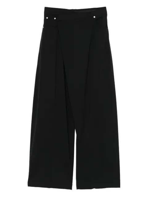 Mugler wrap wide-leg trousers