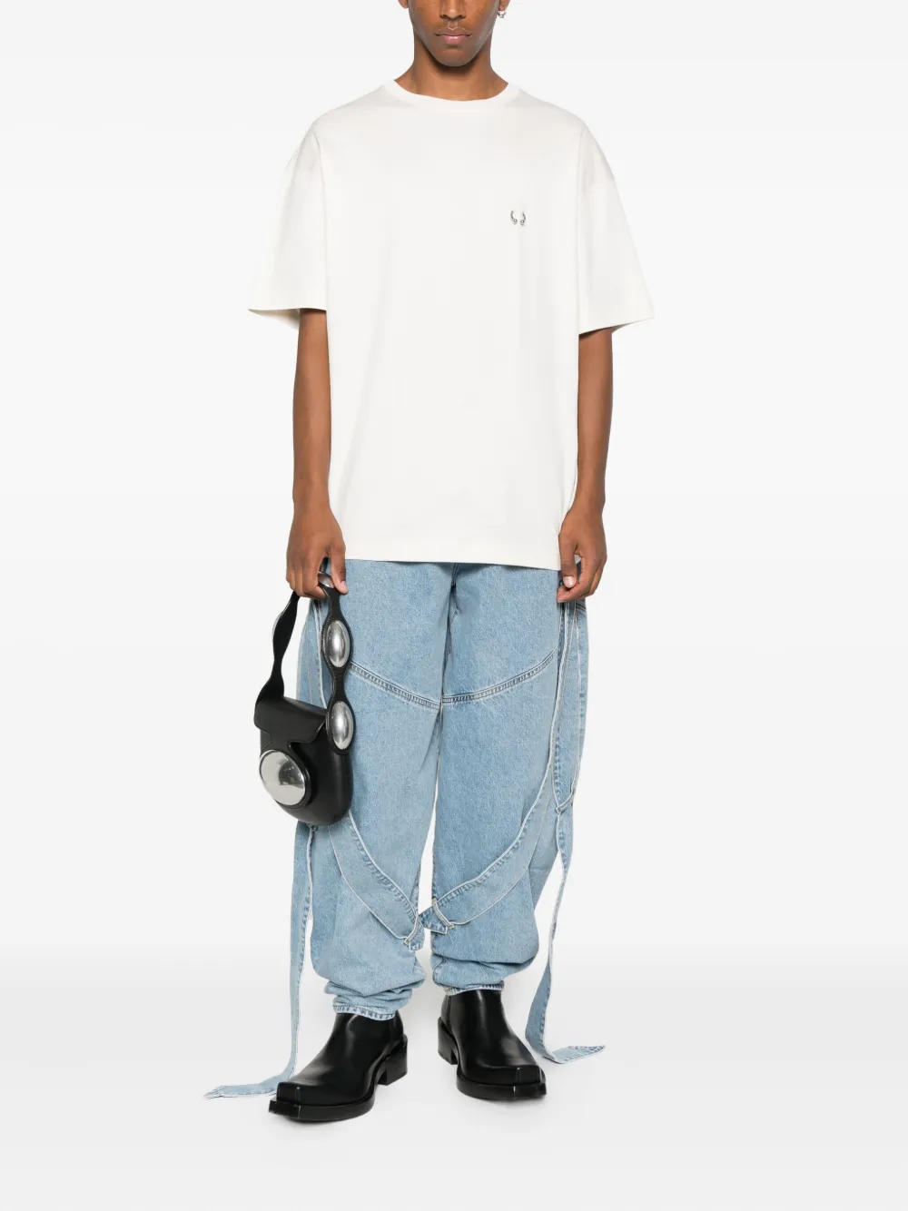 Mugler metallic-detail T-shirt | T-Shirts | Image 2