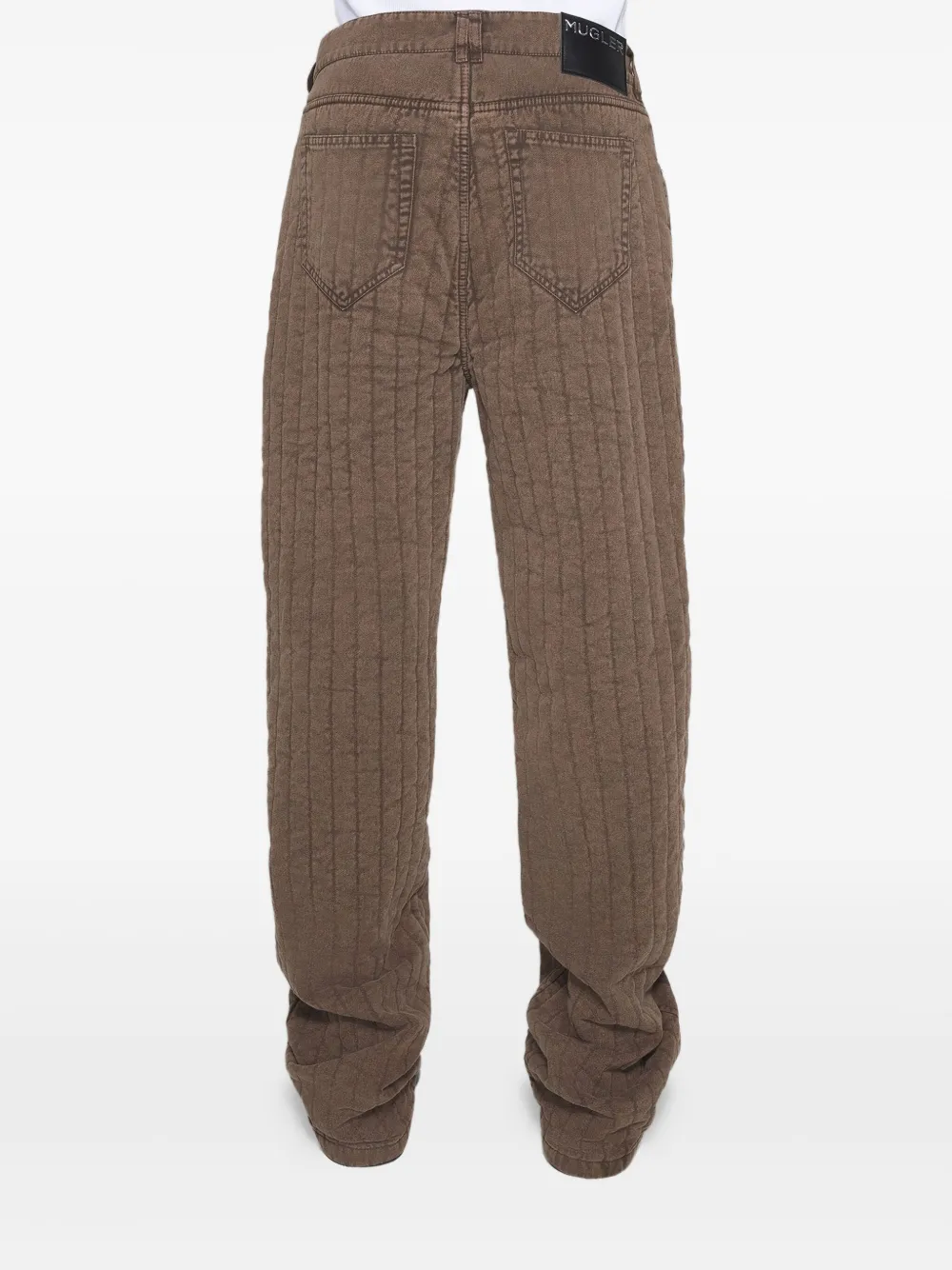 Mugler Broek met gewatteerd vlak - Bruin