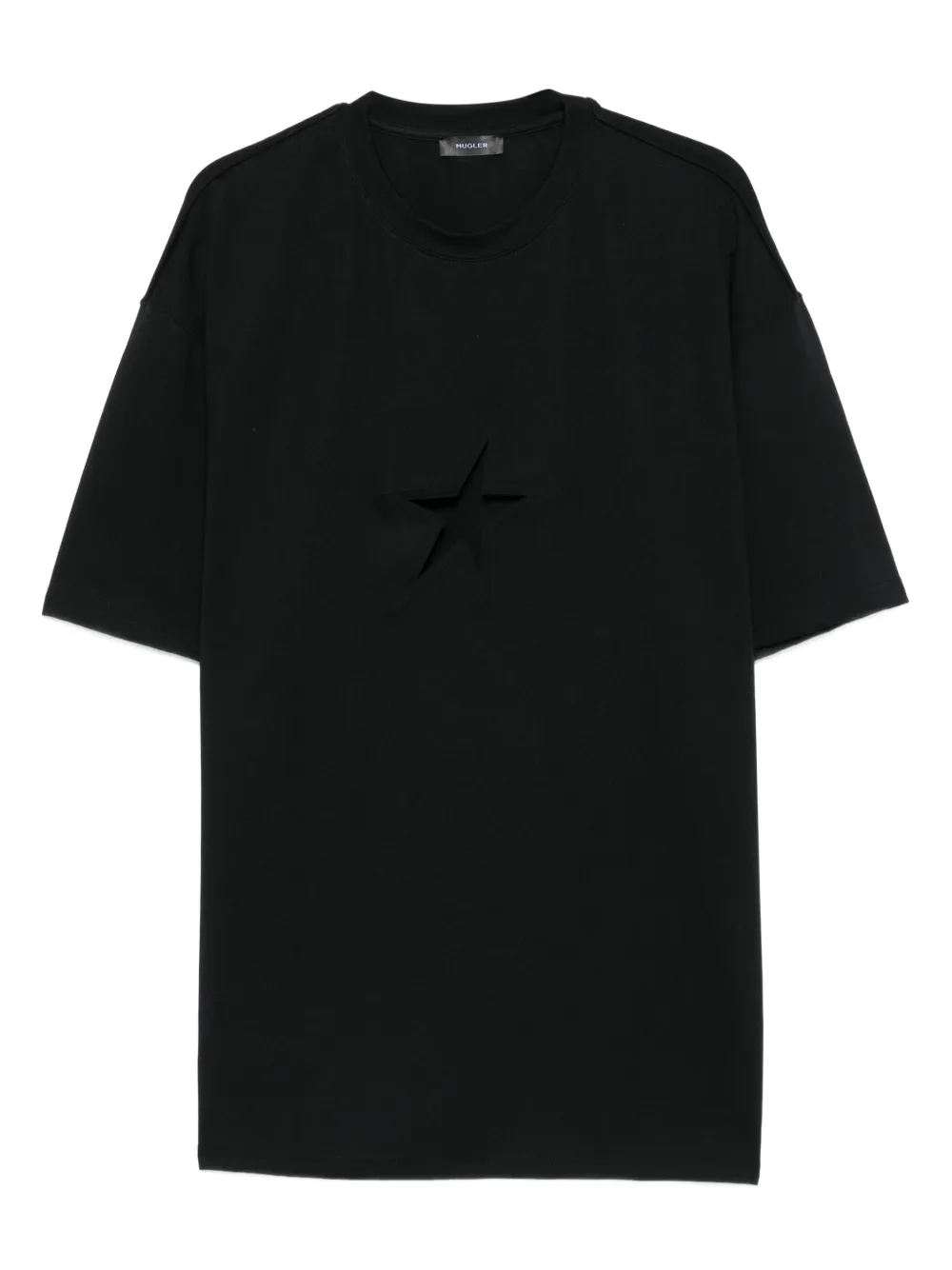 Mugler star cut-out T-shirt | Black | Image 1