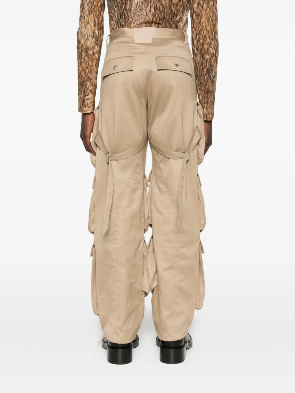 Mugler Cargo broek Beige