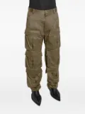 Mugler layered-pockets trousers - Green