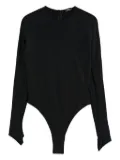 Mugler concealed long-sleeve bodysuit - Black