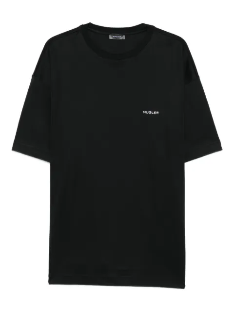 Mugler camiseta de algodón con logo