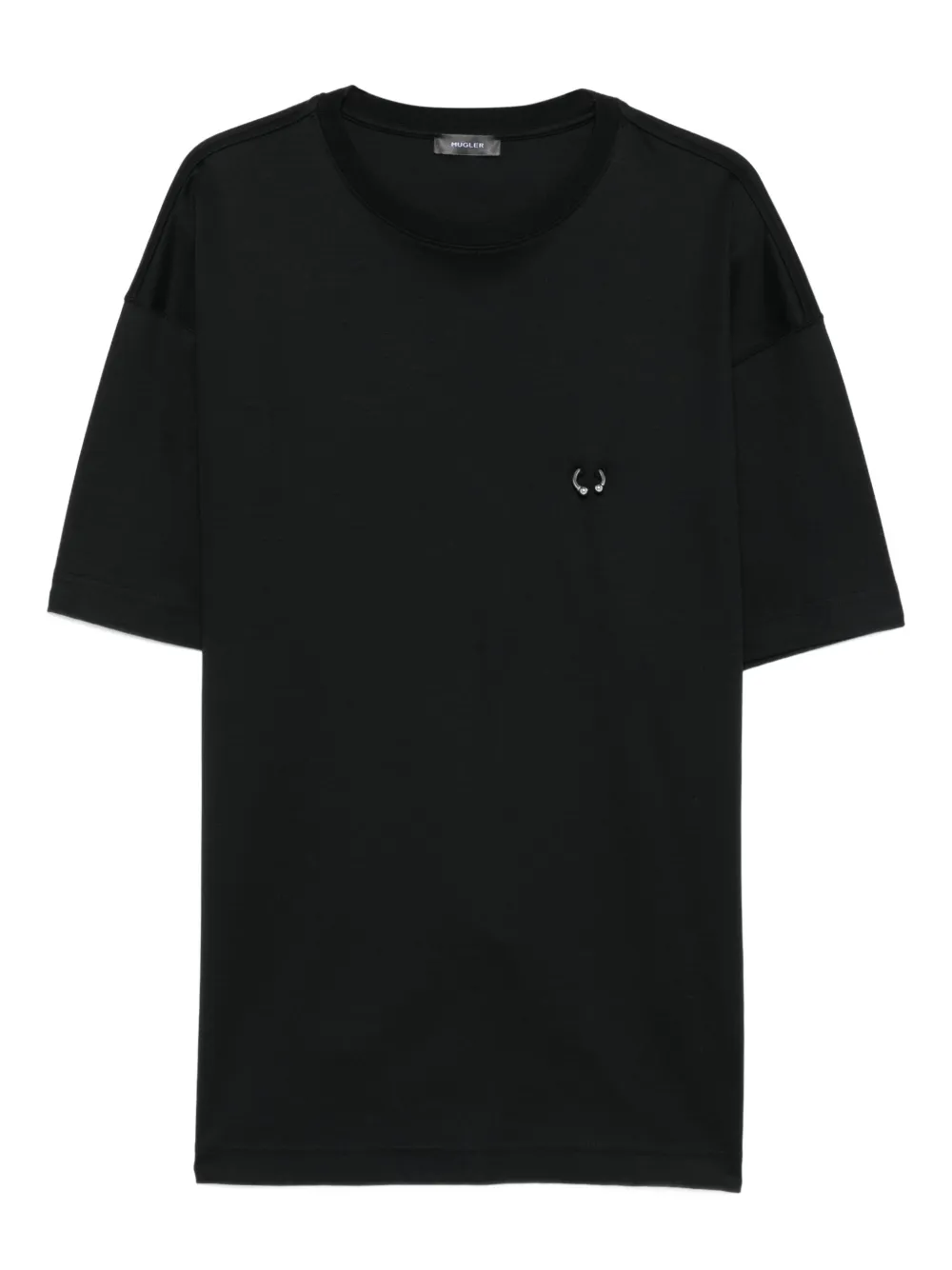 Mugler metallic-piercing T-shirt | Black | Image 1