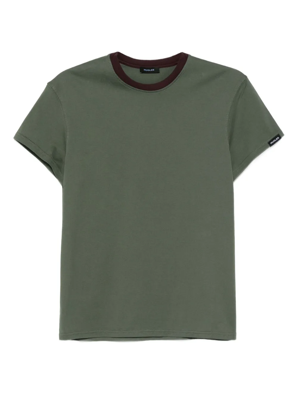Mugler ribbed-trim T-shirt | Green | Image 1