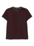 Mugler contrast-collar cotton T-shirt - Red