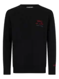 MC2 Saint Barth Heron embroidered crew-neck sweater - Black