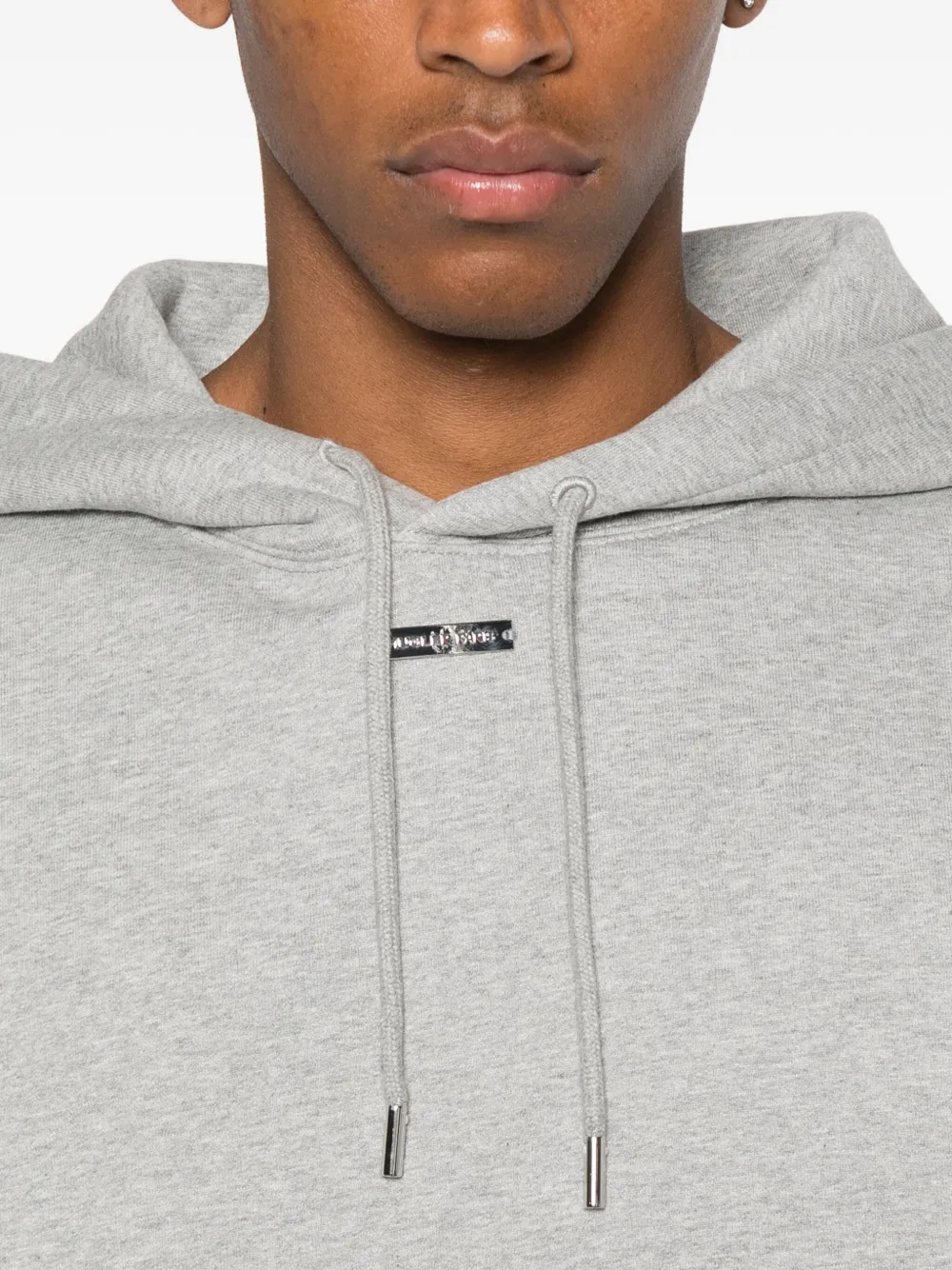 Mugler Hoodie met zak Grijs