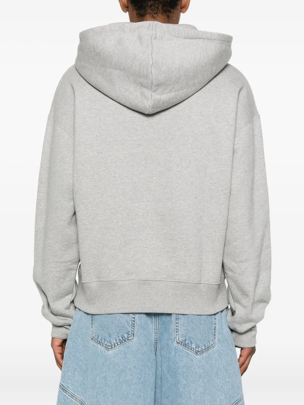 Mugler Hoodie met zak Grijs