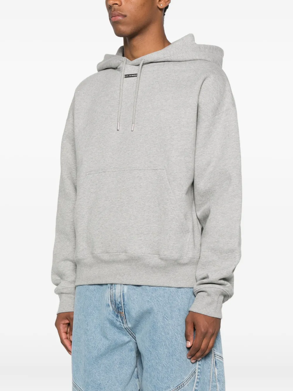 Mugler Hoodie met zak Grijs