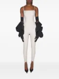 Mugler corset-detail jumpsuit - White