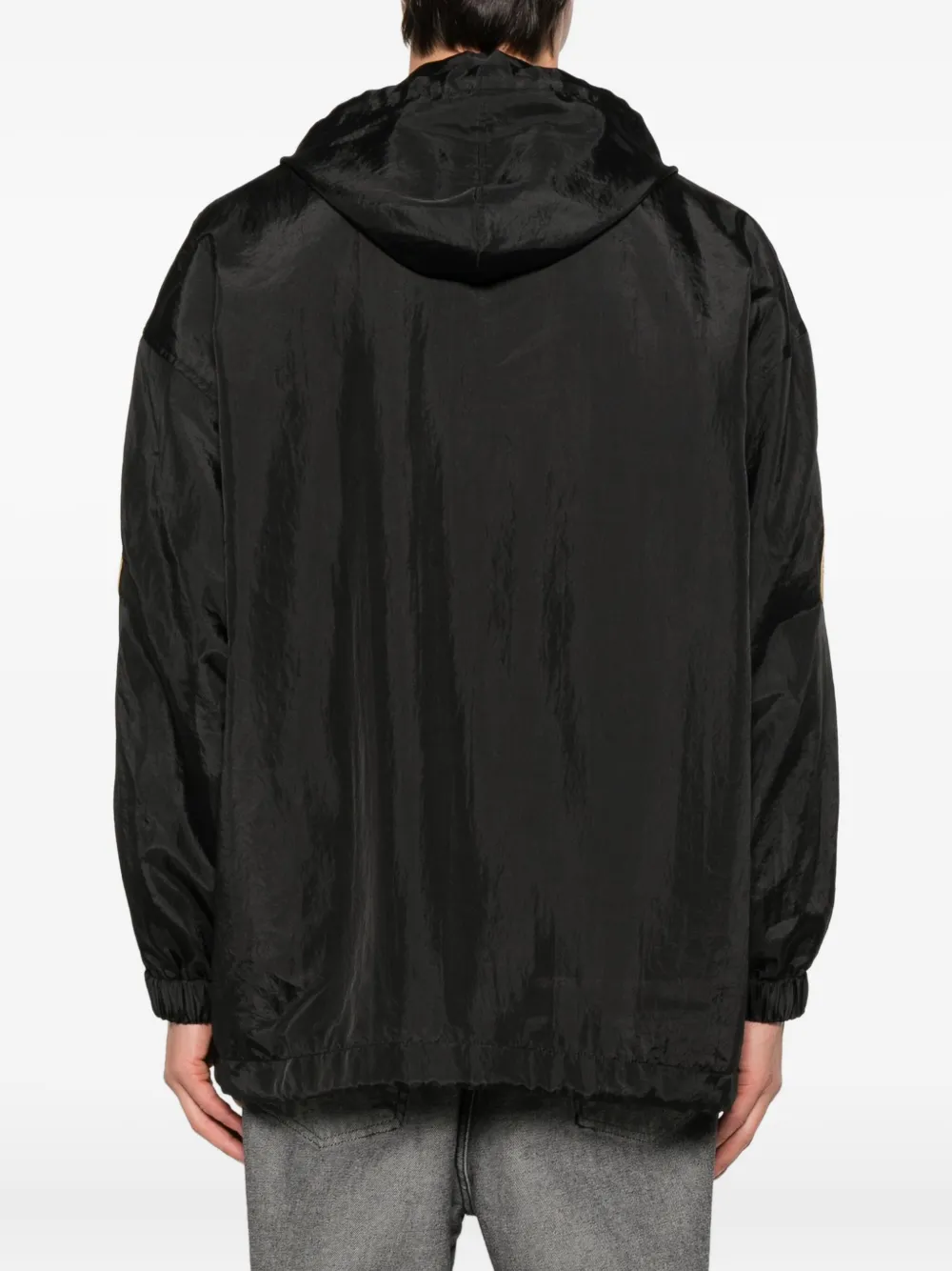 Balenciaga Jack met geborduurd logo en capuchon Zwart